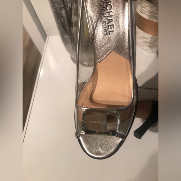 Michael Kors silver and transparent high heels - Picture 5 of 8